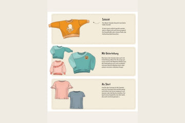 Papierschnittmuster "Oversized Sweater" von Lybstes (Gr. 56-116)